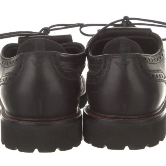 Emporio Armani Leather Lasercut Accents Brogues - Picture 3 of 4